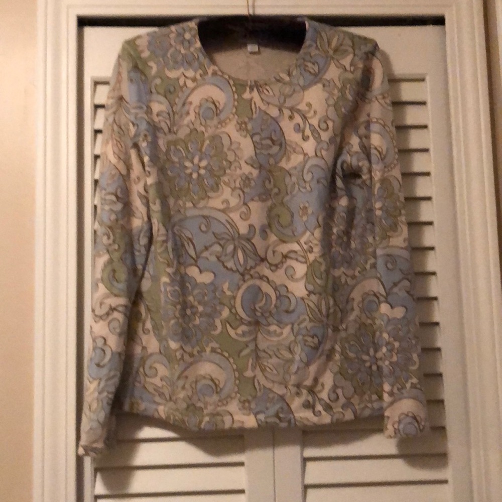 Cashmere sweater floral print
